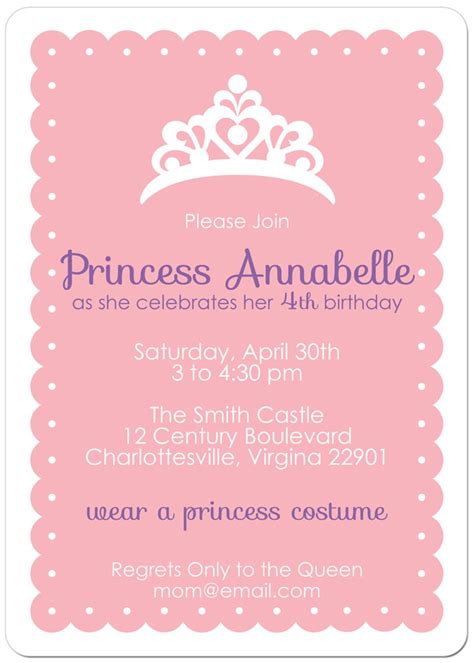 Princess Birthday Party Invitations Wording Download Hundreds Free