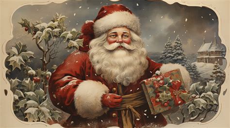 Vintage Santa Claus Art Free Stock Photo Public Domain Pictures