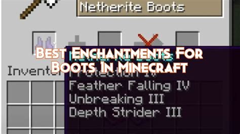 Best Enchantments For Boots In Minecraft 2024 - Pillar Of Gaming