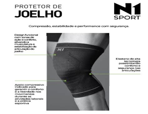 Joelheira El Stica Linha Basic N Sport