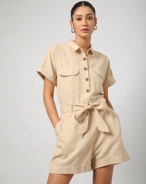 Buy Beige Jumpsuits Playsuits For Women By Outryt Online Ajio