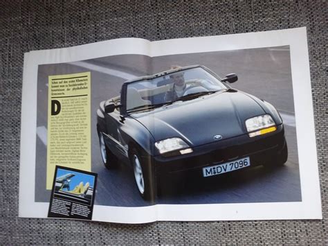 2x BMW Z1 Prospekt Konvolut Brochure Set Großformat 1987 1989 Deutsch