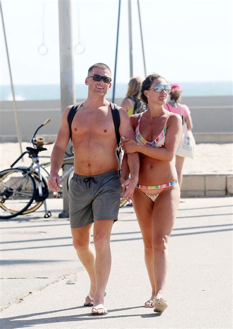 DANIELLE LLOYD In Bikini At Venice Beach In Los Angeles HawtCelebs