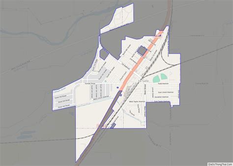 Map Of La Salle Town Colorado