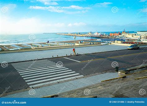 Playa Grande In Mar Del Plata Argentina Editorial Photo Image Of Road