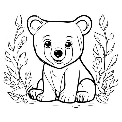 Coloriage Un Ourson Télécharger Et Imprimer Gratuit Sur