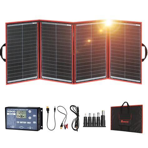 DOKIO 200 W 18 V katlanabilir güneş paneli kiti monokristal güneş