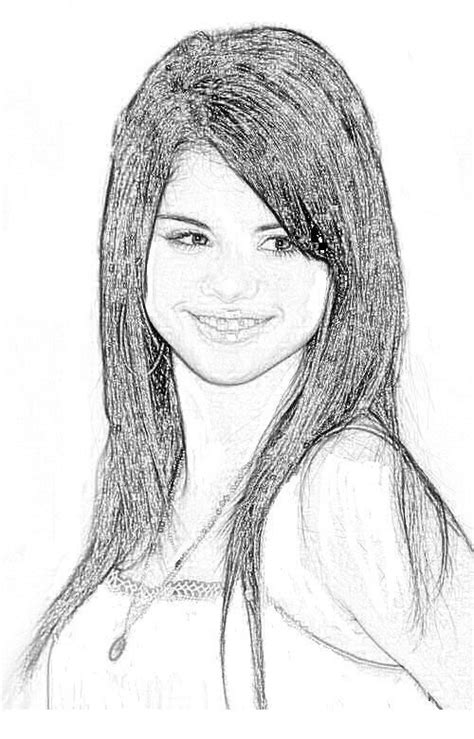 Selena Gomez Para Colorear Y Pintar Colorea Tus Dibujos