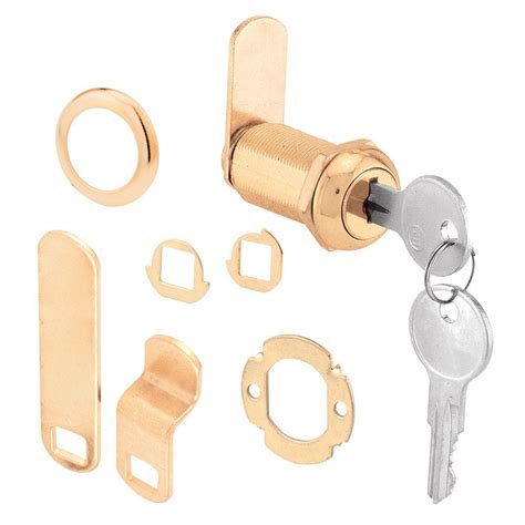 Prime Line 1 3 8 In Brass Cam Lock U 9953 The Home Depot