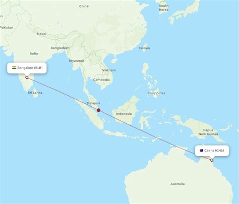 All Flight Routes From Cairns To Bengaluru CNS To BLR Flight Routes