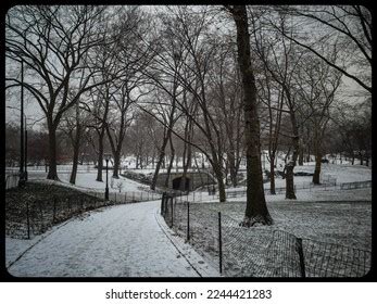 Central Park Winter Snow Stock Photo 2244421283 | Shutterstock