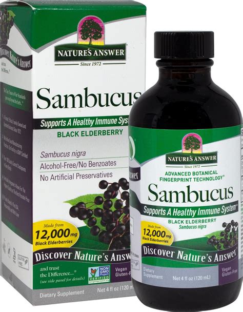 Nature S Answer Sambucus Black Elderberry Extract Liquid Puritan S