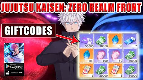 Jujutsu Kaisen Zero Realm Front 6 Giftcodes How To Enter Code