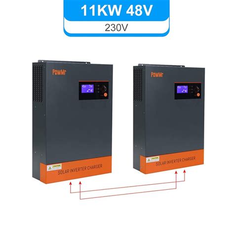 Powmr 5500w Hybrid Inverter 48v Dc To 220v 230v Ac 55kw Pure Sine