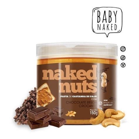 Pasta Castanha De Caju Chocolate Belga Naked Nuts 150g No Shoptime