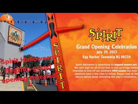 Spirit Halloween Flagship Store Opening Date Revealed Discussion Youtube