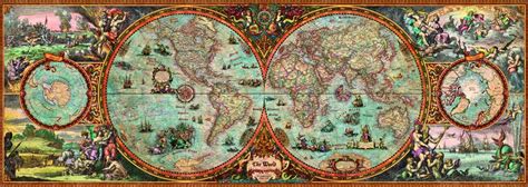 Puzzle Rajko Zigic Hemisphere Map Heye Teile Puzzle Kunst