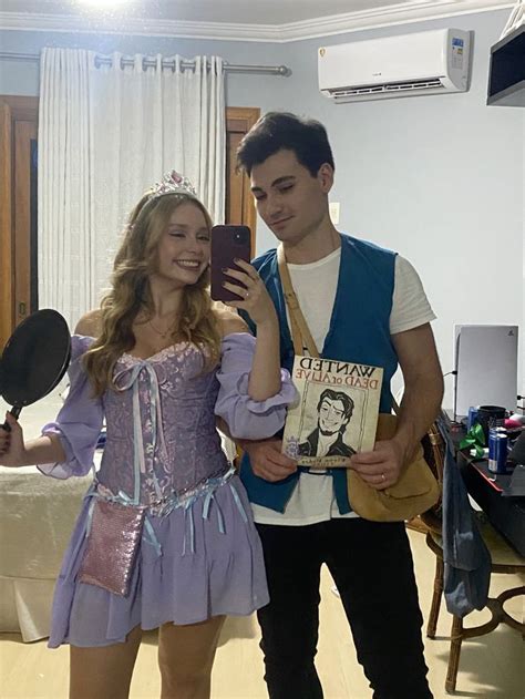 Rapunzel And Flynn Rider Costume Fantasias Femininas Fantasias