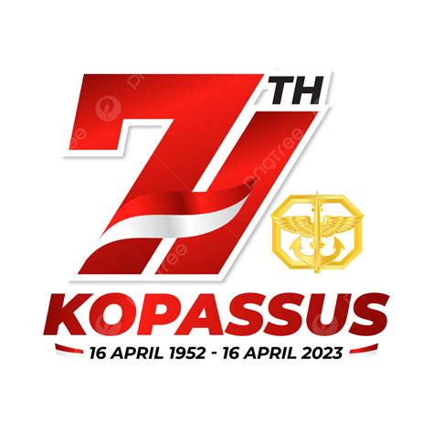 Logotipo Del Aniversario De Kopassus 2023 Vector Png Kopassus 2023 Feliz Kopaso 2023 Feliz