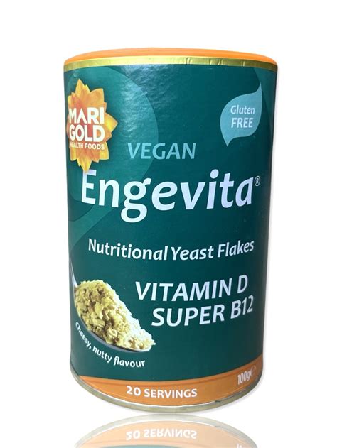 Marigold Vegan Engevita Nutritional Yeast Flakes Vitamin D Super B12