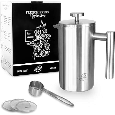 Amazon De OZAVO Kaffeebereiter 1L French Press Edelstahl Thermo Mit 5