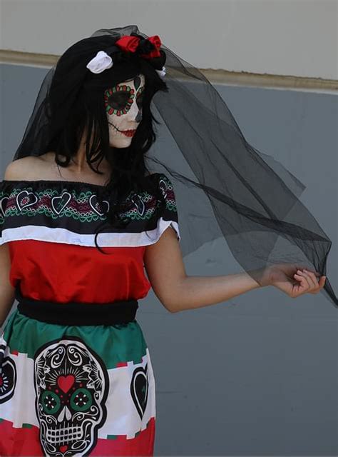 Mexikanisches Dia de los Muertos Kostüm für Damen Funidelia