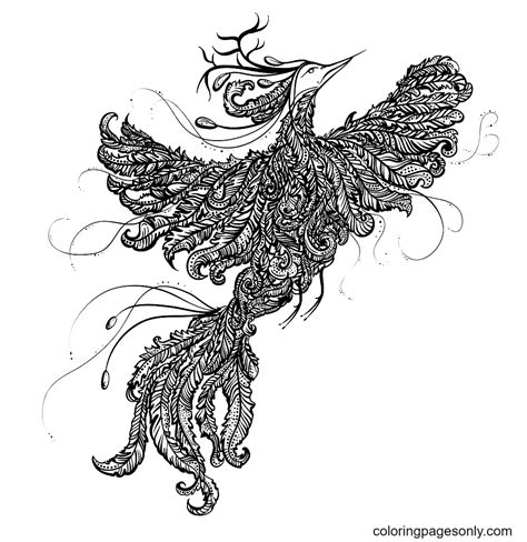 Desenhos De Fenix Para Colorir E Imprimir Pintar Gr Tis Online