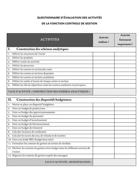 PDF Questionnaire Activités DOKUMEN TIPS