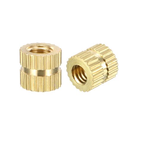 Uxcell Knurled Threaded Insert M X Mm L X Mm Od Female Thread