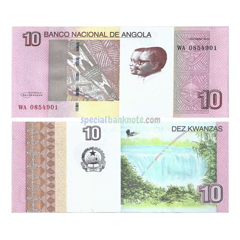 Angola 10 Kwanzas Banknote 2012 UNC Special Minds Store