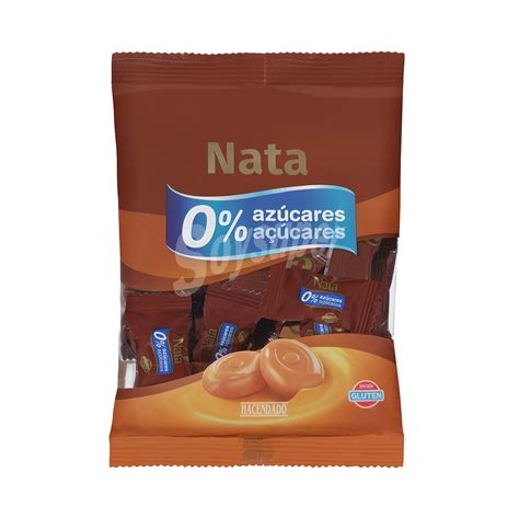 Hacendado Caramelo Sin Azucar Nata Sin Gluten Paquete 90 G