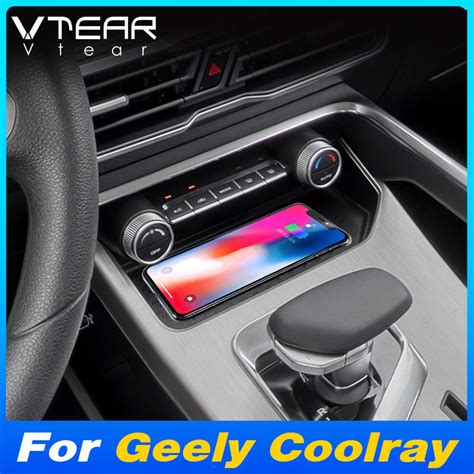 Car Qi Wireless Charger For Geely Coolray 2020 2024 Accessories 20w