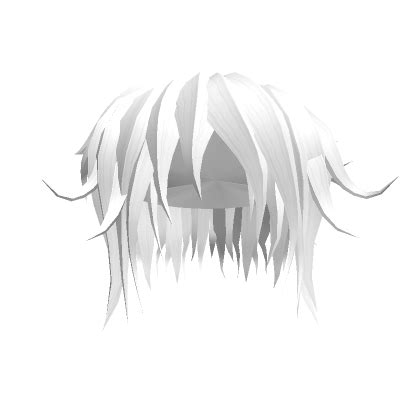 Messy Mullet Anime Hair White Roblox Item Rolimon S