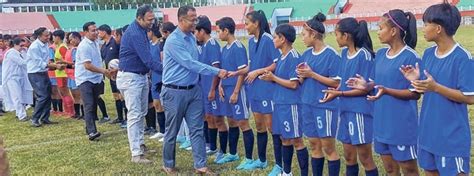 State Level U 17 Girls Subroto Cup Begins Amid Total Curfew The