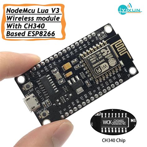 WIFI IOT Geli Tirme Kurulu Tabanl ESP8266 NodeMcu Lua V3 CH340 Ile