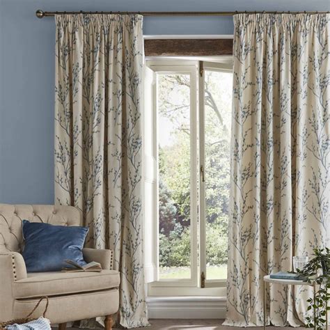 Laura Ashley Pussy Willow Seaspray Curtains Aldiss
