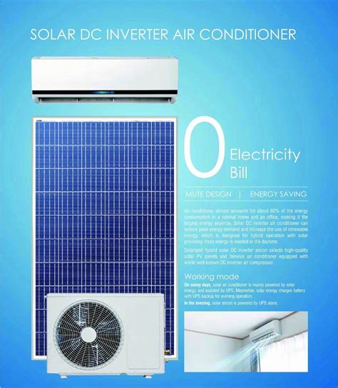 Sunchees Energy Saving 100 Off Grid Solar Powered Air Conditioner