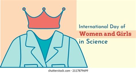 International Day Women Girls Science Vector Stock Vector Royalty Free