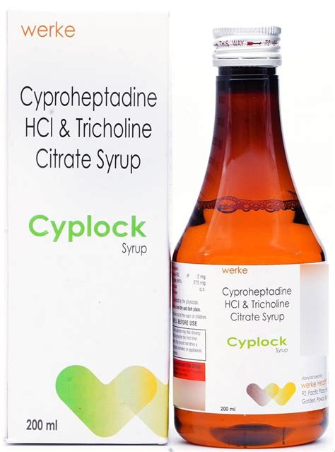 Cyproheptadine Tricholine Citrate Syrup Goodcyp Latest Price