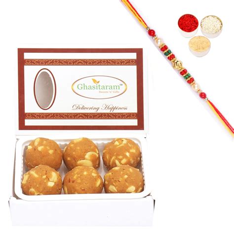 Amazon Ghasitaram Gifts Rakhi Gifts For Brothers Rakhi Sweets