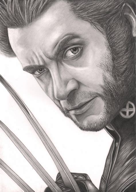 Hugh Jackman Wolverine Drawing By Pen Tacular Hugh Jackman Hot Hugh