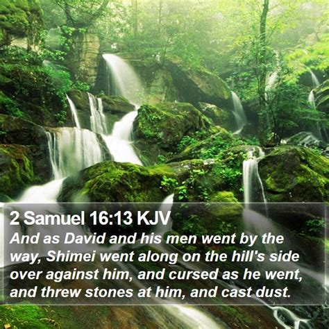 Samuel Kjv And As David And His Men Went By The Way Shimei