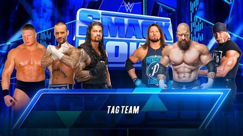 Cm Punk Brock Lesnar Roman Reigns Vs Triple H Aj Styles Hulk Hogan