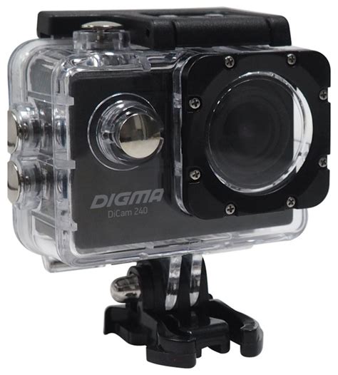 Экшн-камера Digma DiCam 240 черный купить по выгодной цене в интернет ...