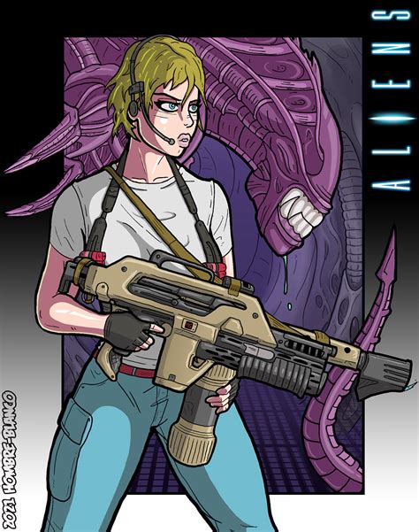 Aliens The Arcade Game Ellen Ripley By Hombre Blanco Hentai Foundry