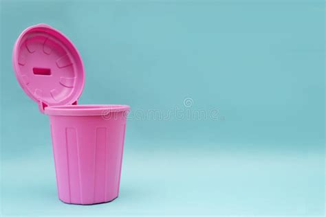 Pink Trash Can Stock Photo Image Of Environment White 16311640