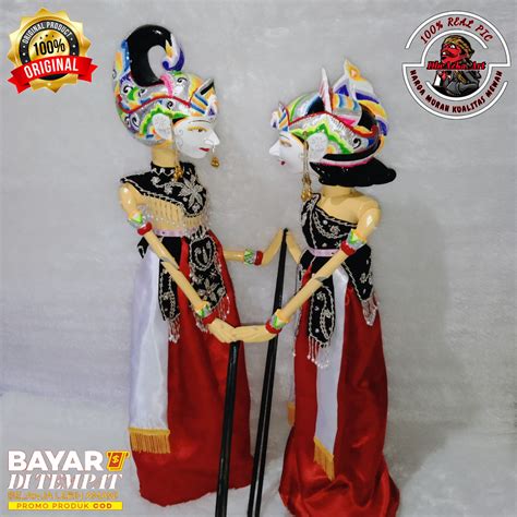 Wayang Golek Wayang Pasangan Arjuna Dan Srikandi Cm Kualitas Super