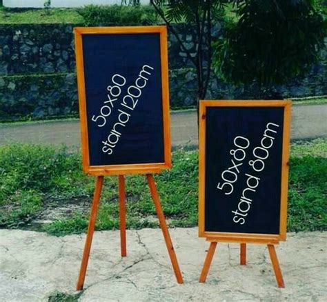 Jual Papan Tulis Kapur Papan Menu Cafe 50x80 Standing 80cm Chalkboard