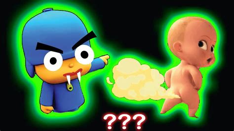 Pocoyo And Boss Baby Fart Go Away Sound Variations In Seconds