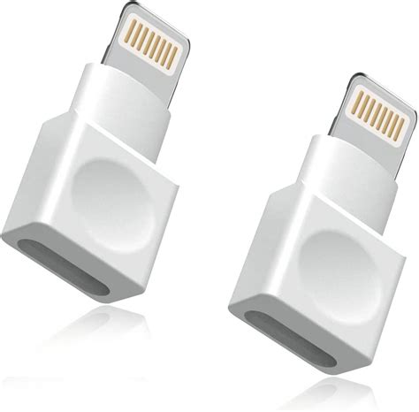 2 Pack [apple Mfi Certified ] Lightning Extender Adapter Iphone Charger Extension Cable Female